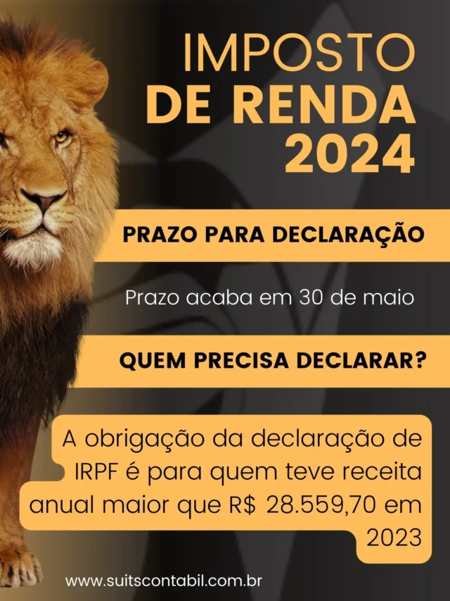 Suits Contabil Imposto de Renda 2024, Cotia, Taboão da Serra e Itapecerica da Serra