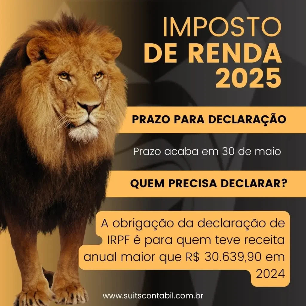 Suits Contabil Imposto de Renda 2025, Cotia, Taboão da Serra e Itapecerica da Serra